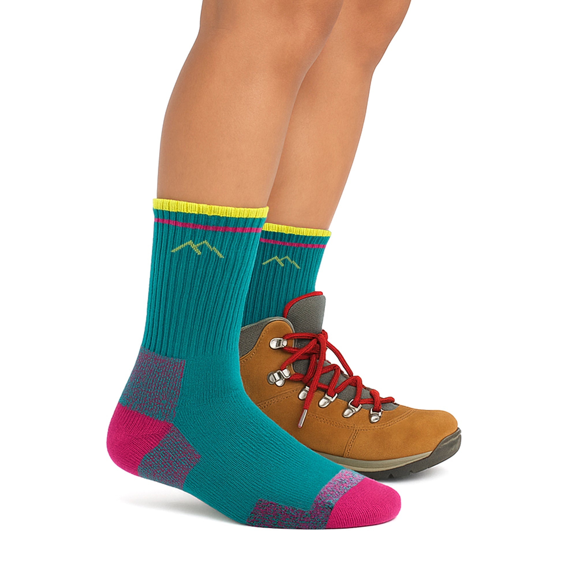 Ladies  Coolmax Hiker Micro Crew Midweight Seamless Hiking Socks