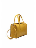 Biface rigid crocodile effect handbag with chain