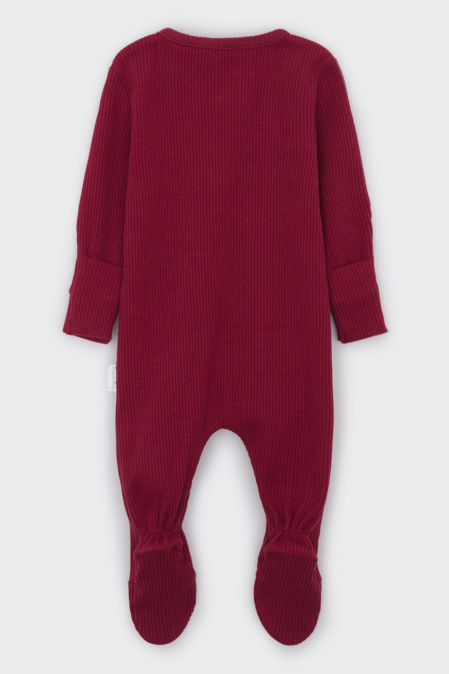 Claret Red Zip Sleepsuit
