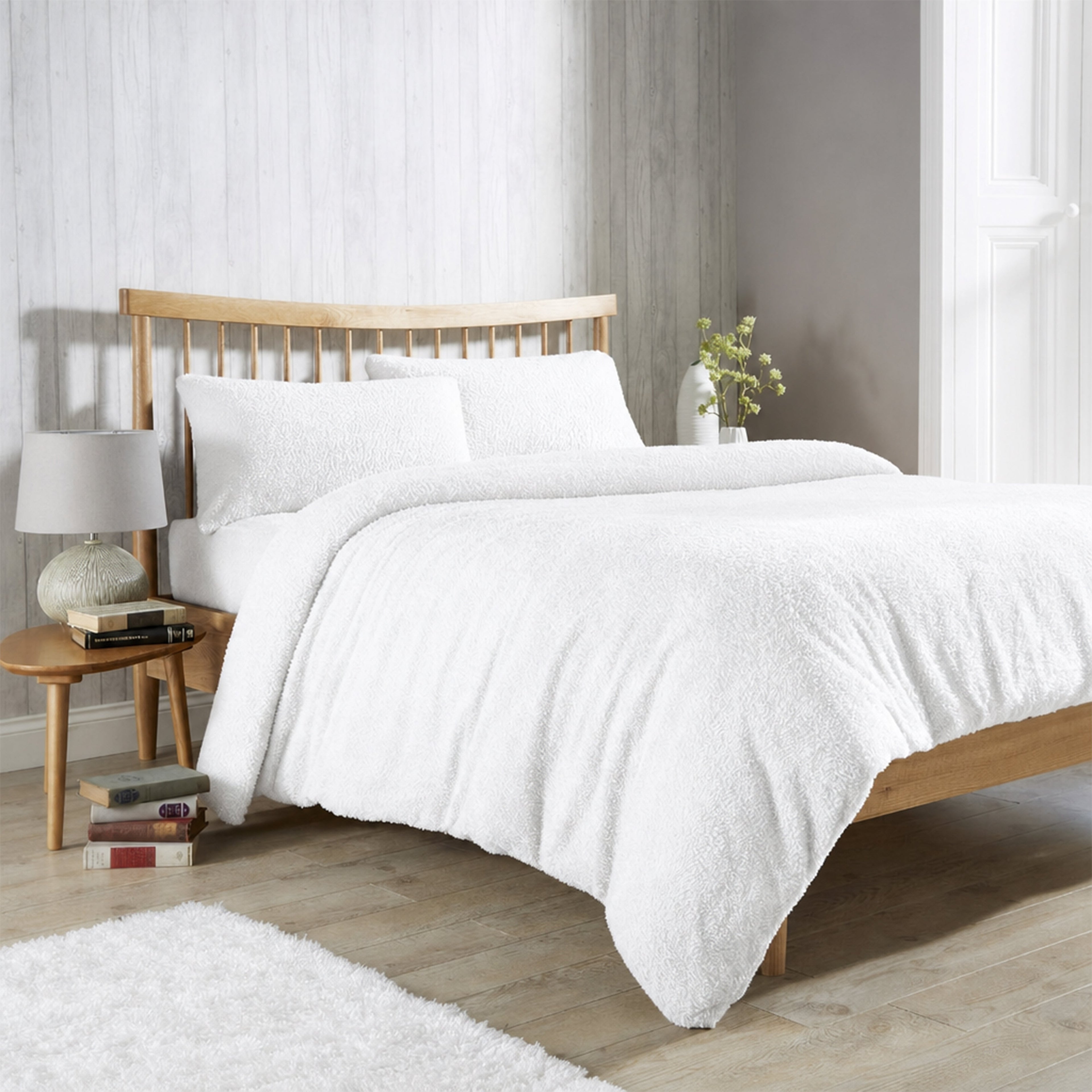 Teddy Fleece Duvet Cover Set for Winter Nights Plush Super Soft Ultimate Comfort in Single Double King Super King Fluffy Bedding by OLIVIA ROCCO