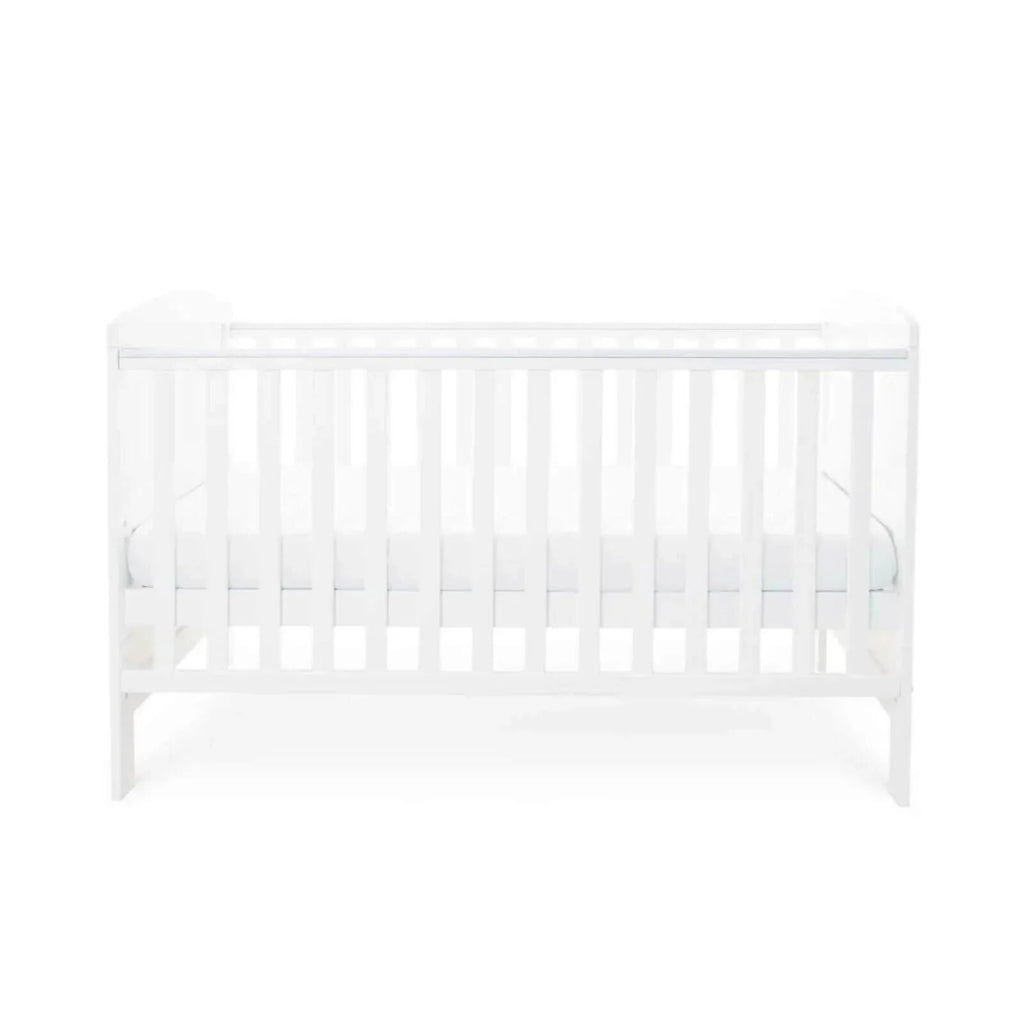 Ickle Bubba Coleby Classic Cot Bed White - Fibre Mattress