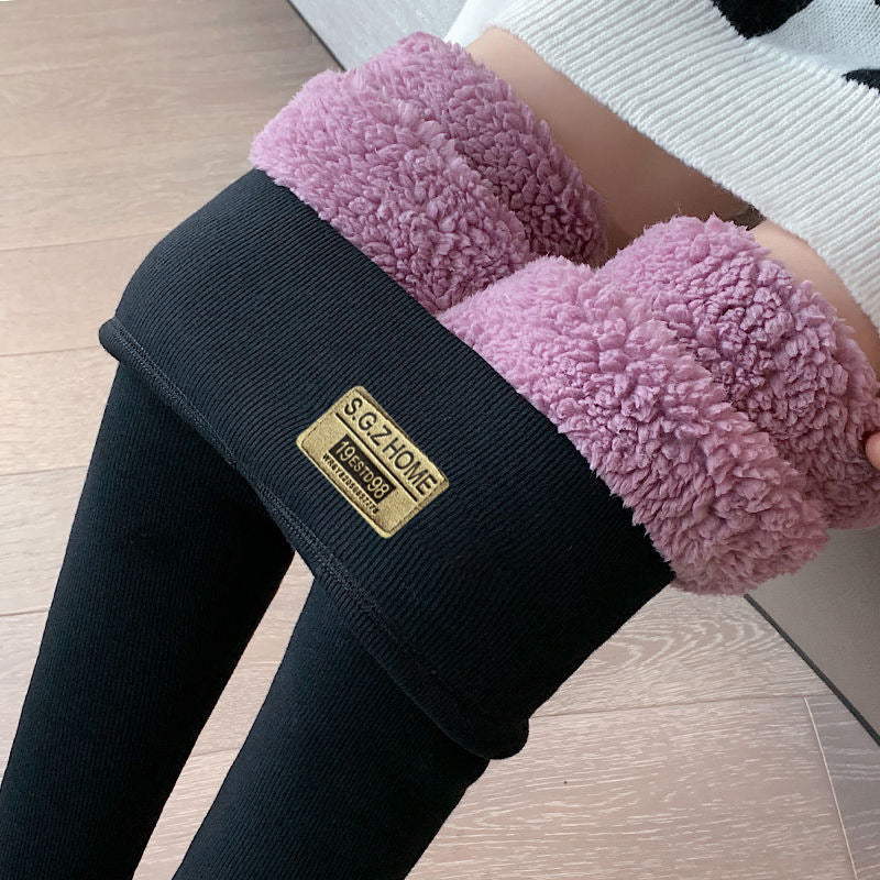 Women's Fashion Outerwear Winter Fleece-lined Thick Warm Pants