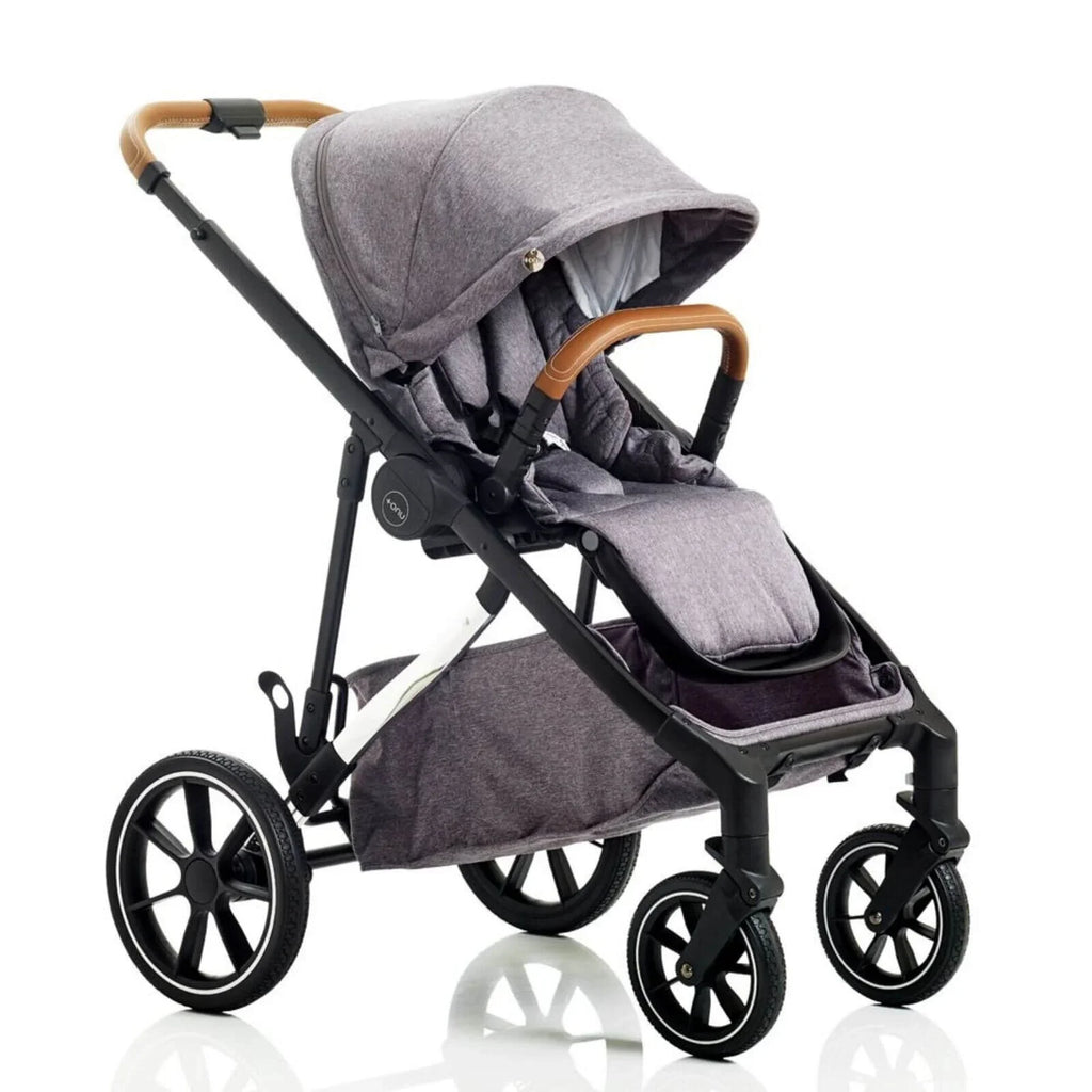 Mee-Go UNO Plus 3-in-1 with ISOFIX Base Travel System - Grey/Chrome