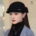 French Hepburn Style Woolen Beret Artistic Australian Wool