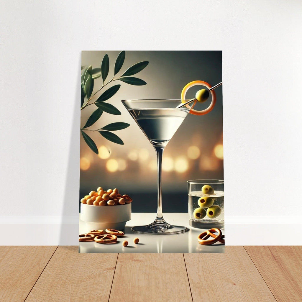 Cocktail Hour Martini Poster – Elegant Bar Decor Print