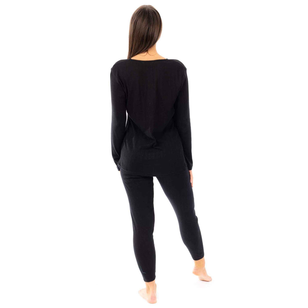 2 Pack Women's Thermal Long Sleeve Tops Base Layer Insulated Warm Underwear for Outdoor Sports Running Hiking Cold Weather Workwear by Heatwave Thermalwear