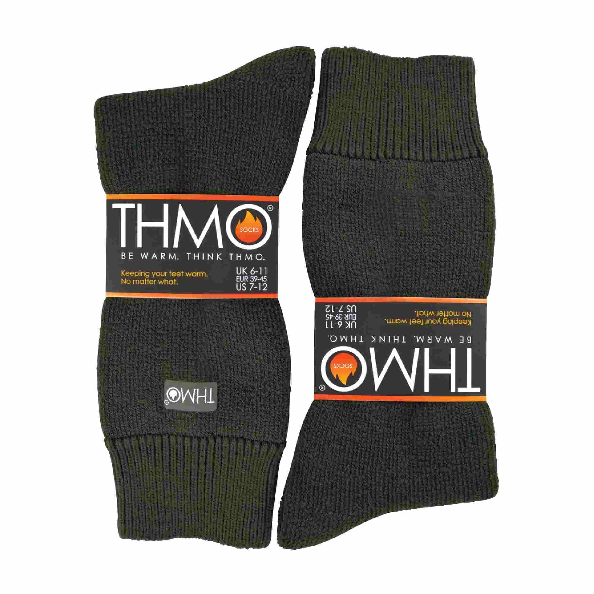 Mens Thick Winter Thermal Socks with Seamless Toe (Multipack Options)