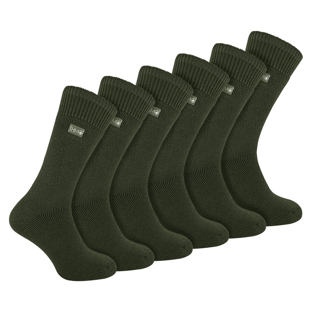 Mens Thick Winter Thermal Socks with Seamless Toe (Multipack Options)