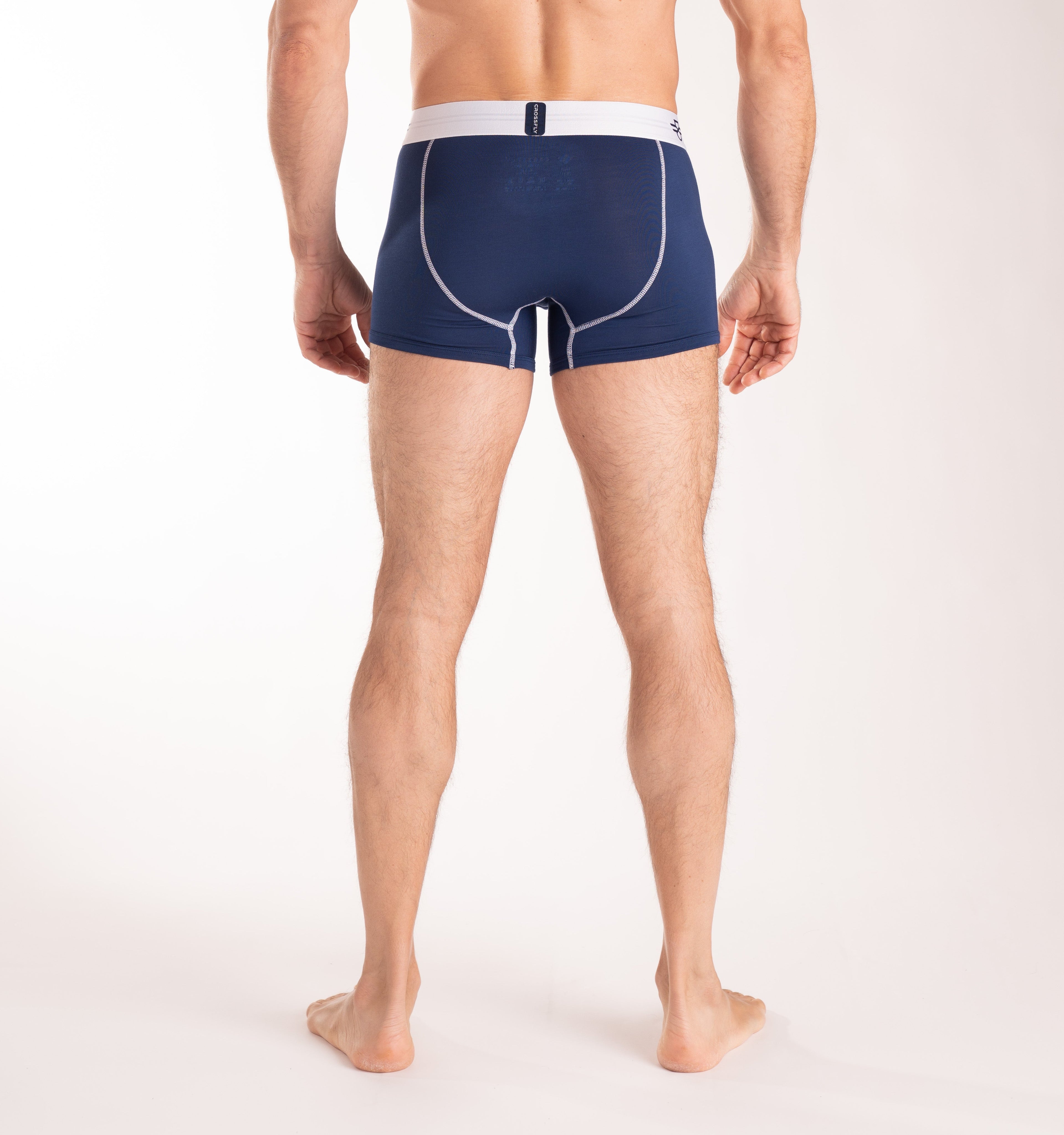 IKON X Men's 3" Trunks - Navy/White