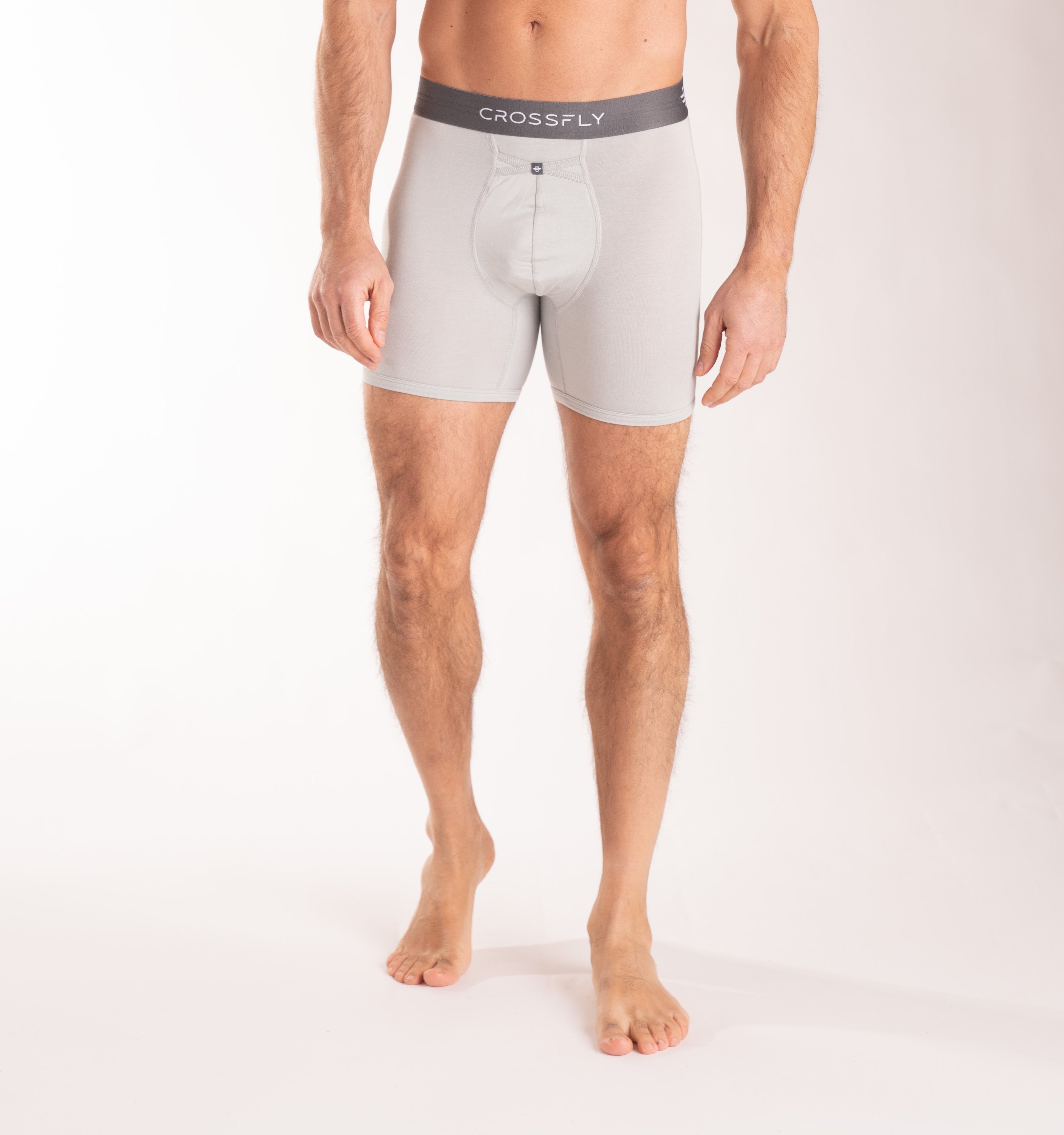 IKON X Men's 6" Boxers - Silver/Charcoal