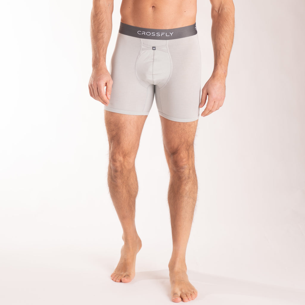 3-pack: IKON X Men's 6" Boxers - Silver/Charcoal
