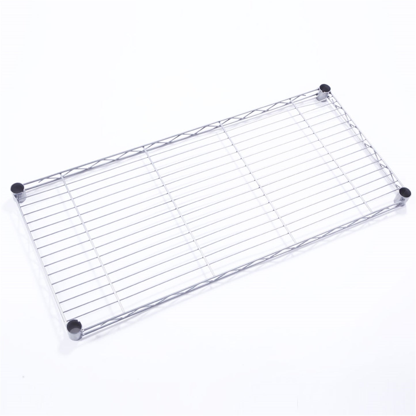 XM-304B Rectangle Carbon Steel Metal Assembly 5-Shelf Storage Rack Silver Gray