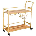 Bar Serving Cart Gold