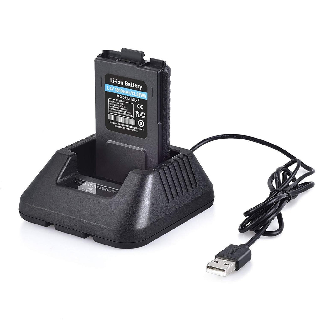 Two-way Radio Walkie-talkie UV-5R Black