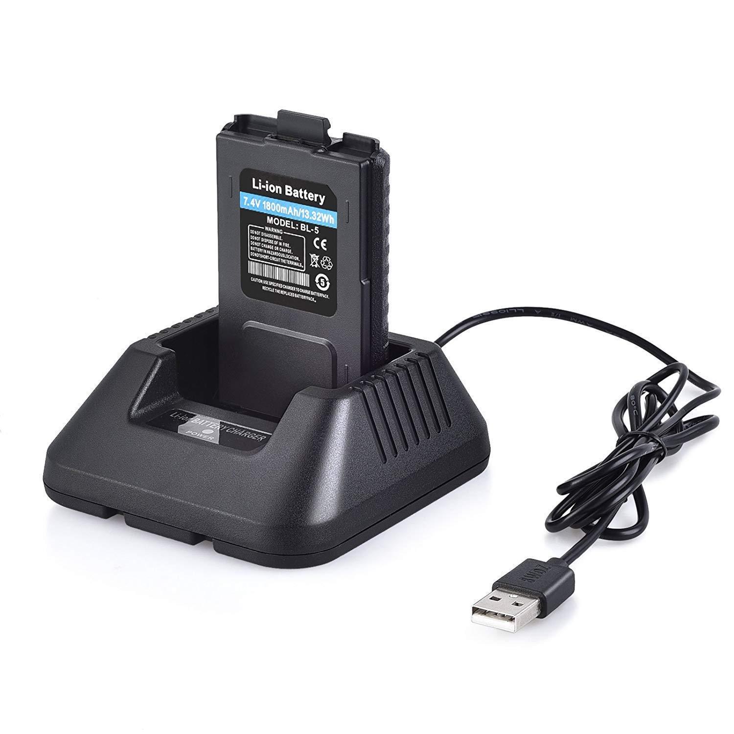 Two-way Radio Walkie-talkie UV-5R Black