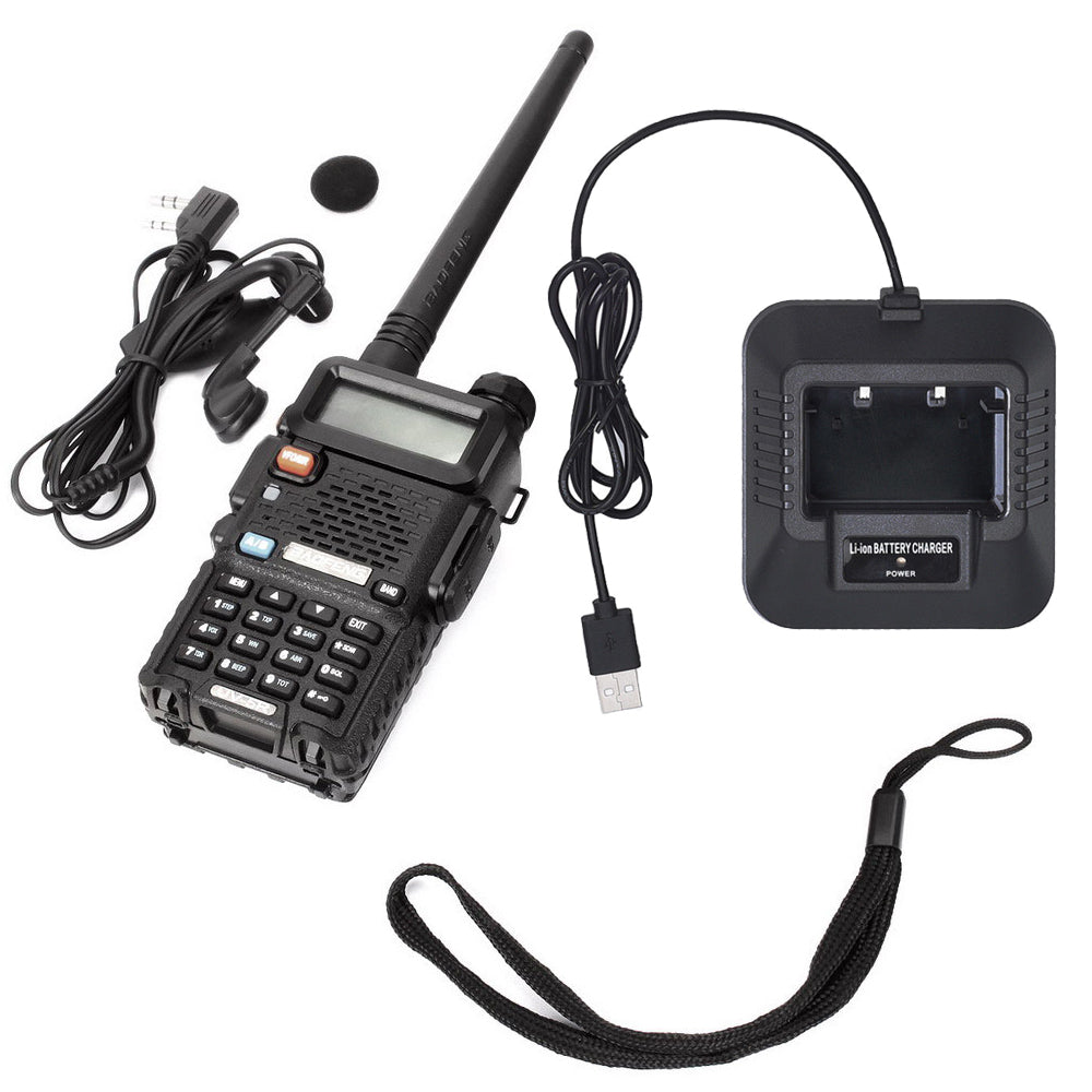 Two-way Radio Walkie-talkie UV-5R Black