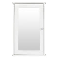 Single Door Mirror Indoor Bathroom Wall Mounted Cabinet Shelf White