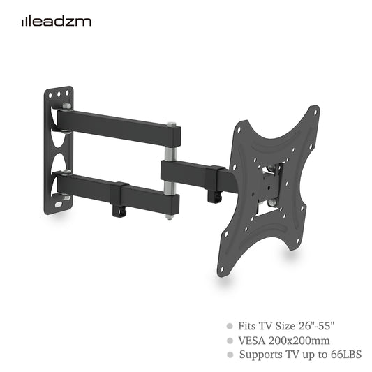26-50" Adjustable Wall Mount Bracket Rotatable TV Stand TMX200 with Spirit Level