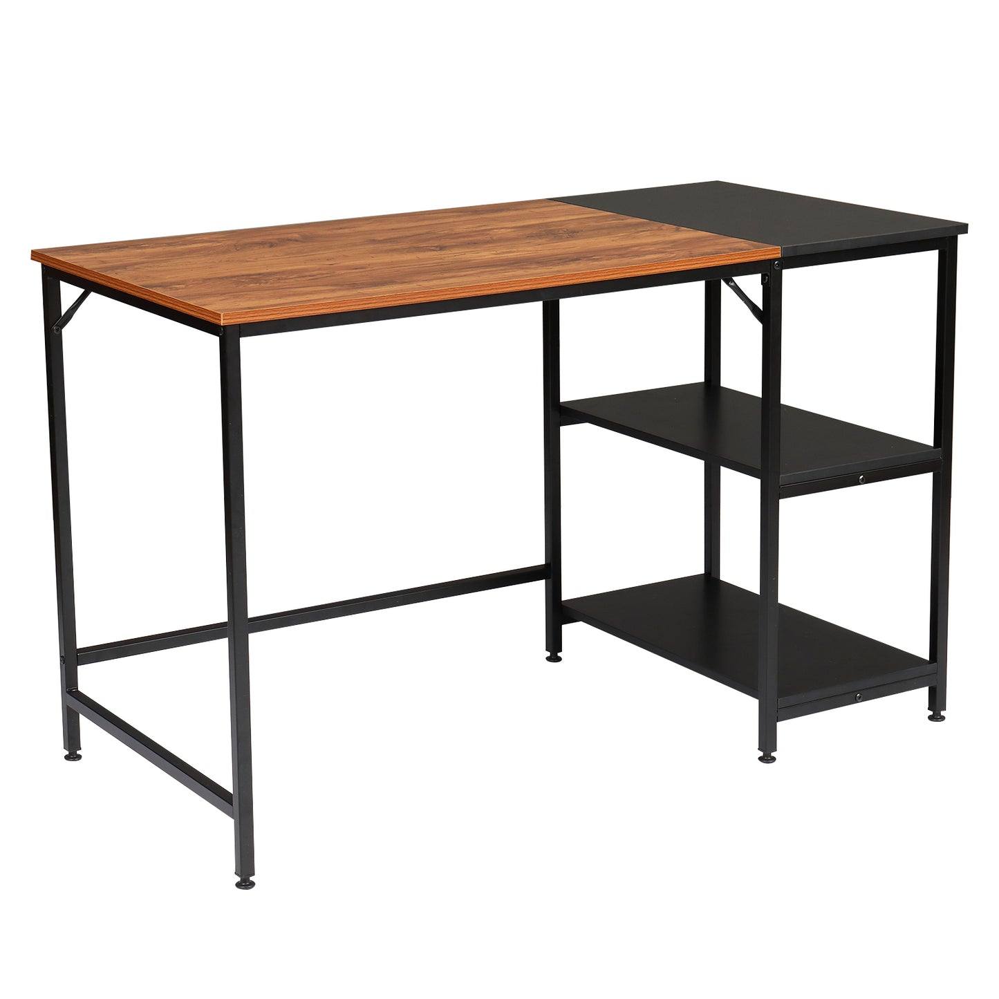 120cm Retro Color Black Particleboard Paste Triamine Stitching Computer Desk