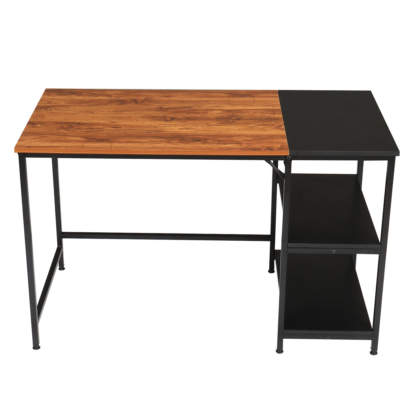 120cm Retro Color Black Particleboard Paste Triamine Stitching Computer Desk