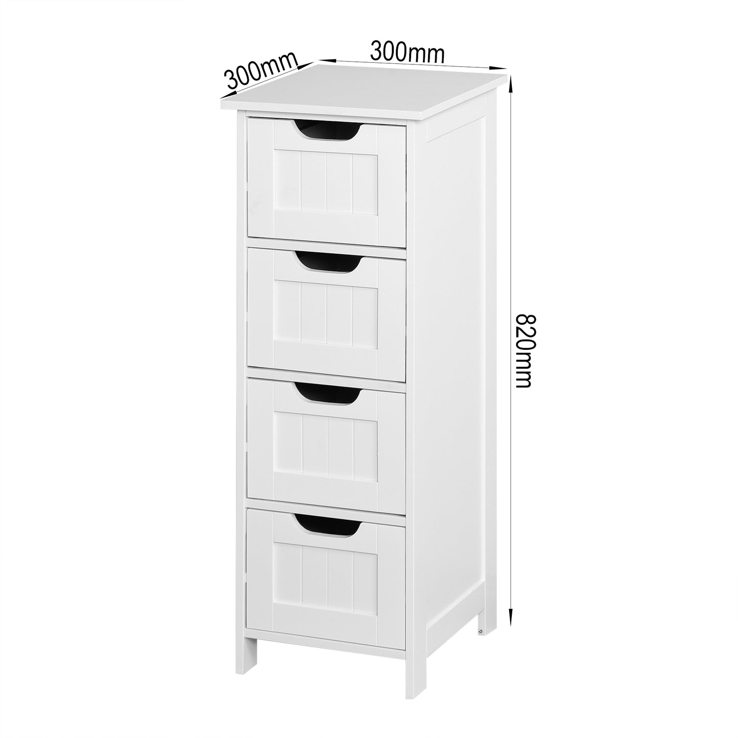 White Bathroom Storage Cabinet,  Cabinet with Drawers