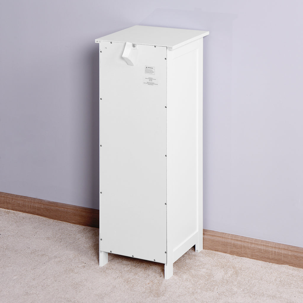 White Bathroom Storage Cabinet,  Cabinet with Drawers