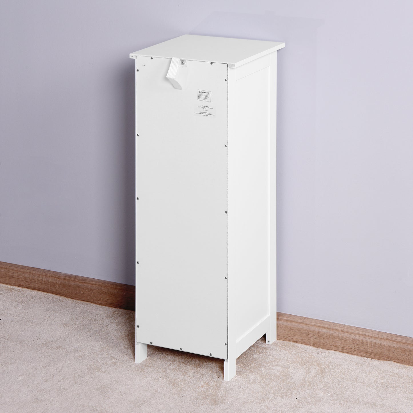 White Bathroom Storage Cabinet,  Cabinet with Drawers