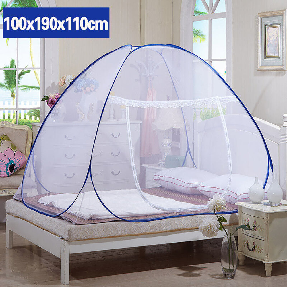 Large Space-Yurt Mosquito Net Folding Zipper Single Door Netting Tent Lace Cover