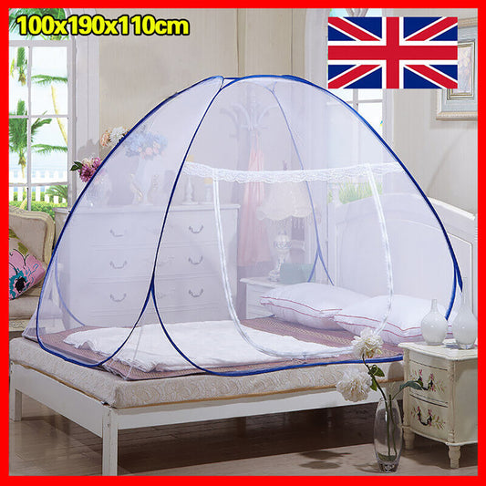 Large Space-Yurt Mosquito Net Folding Zipper Single Door Netting Tent Lace Cover