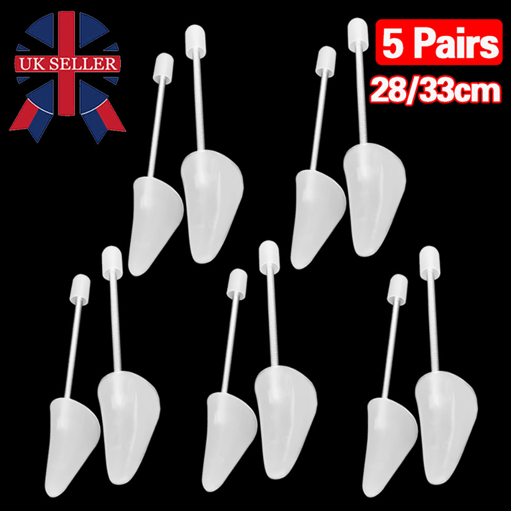 5Pairs Adjustable Shoe Trees Plastic Tree Maintain Shape Shoes Footwear White