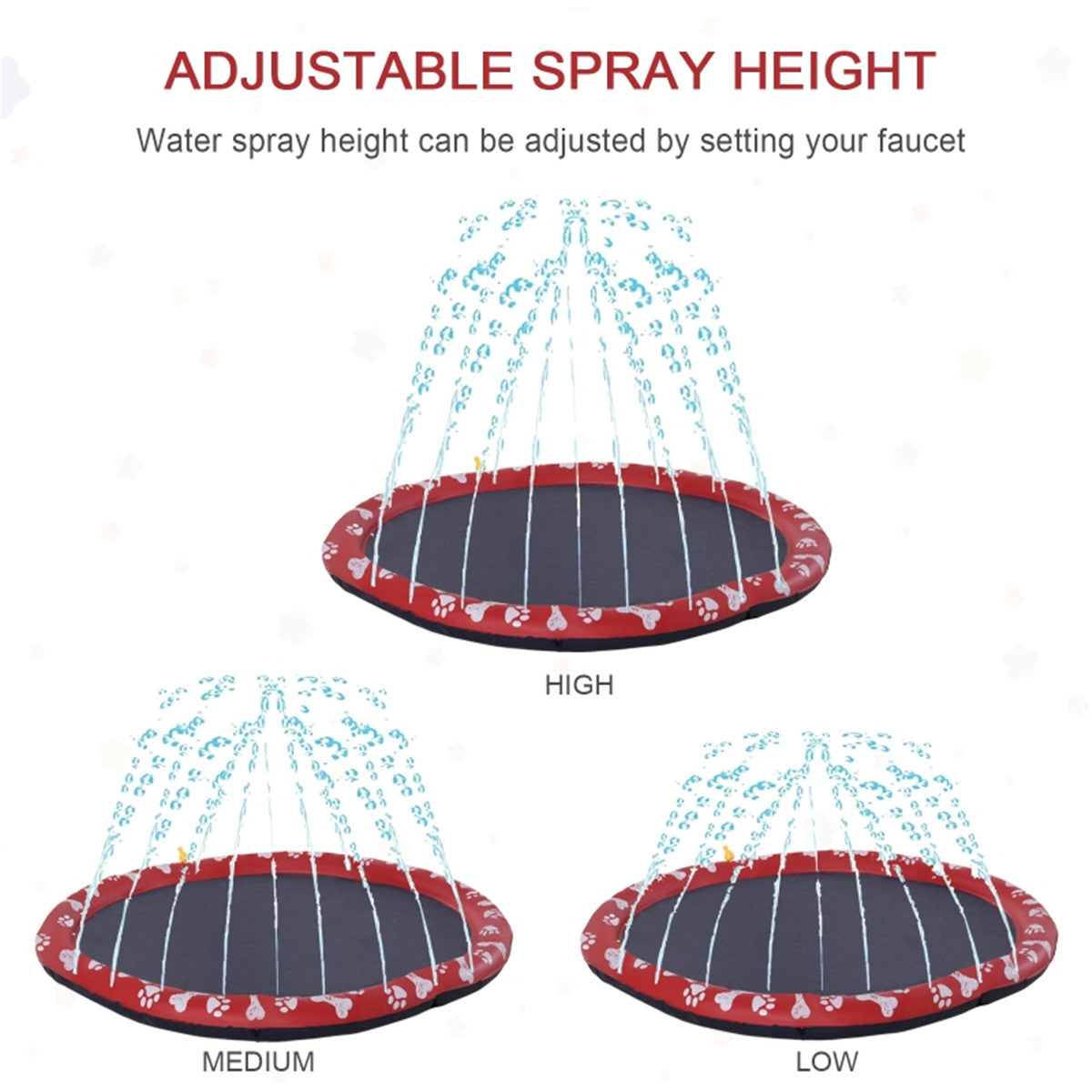 Pet splash sprinkler pad