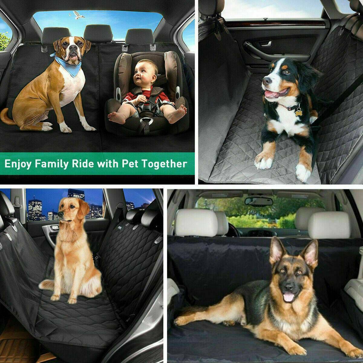 Pet Car Seat Cover Dog Safety Protector Mat Rear Back Seat Hammock Cushion Mat