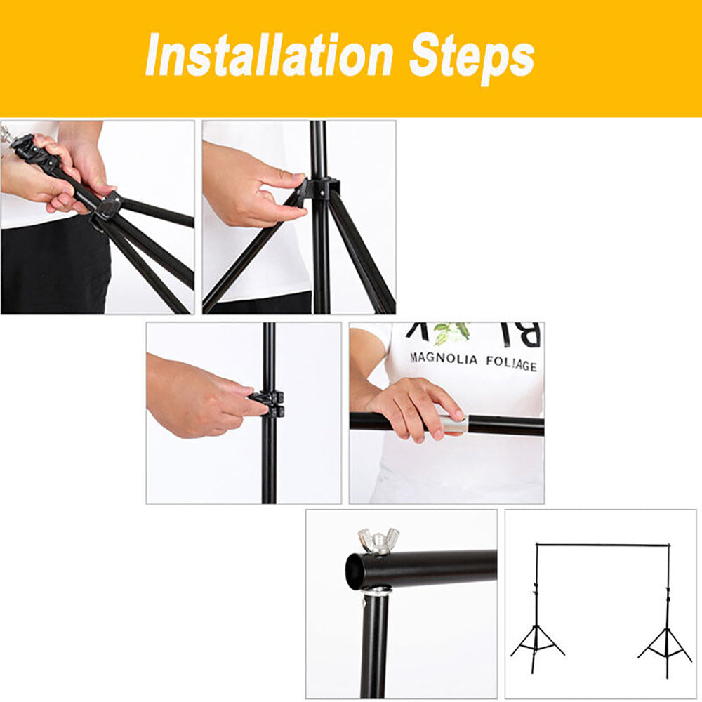 2M Photography Backdrop Stand Kit Professional Background Studio Green Screen