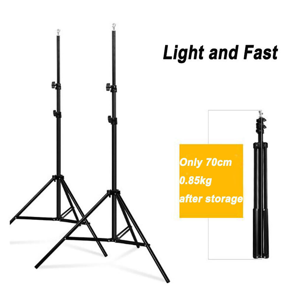 2M Photography Backdrop Stand Kit Professional Background Studio Green Screen