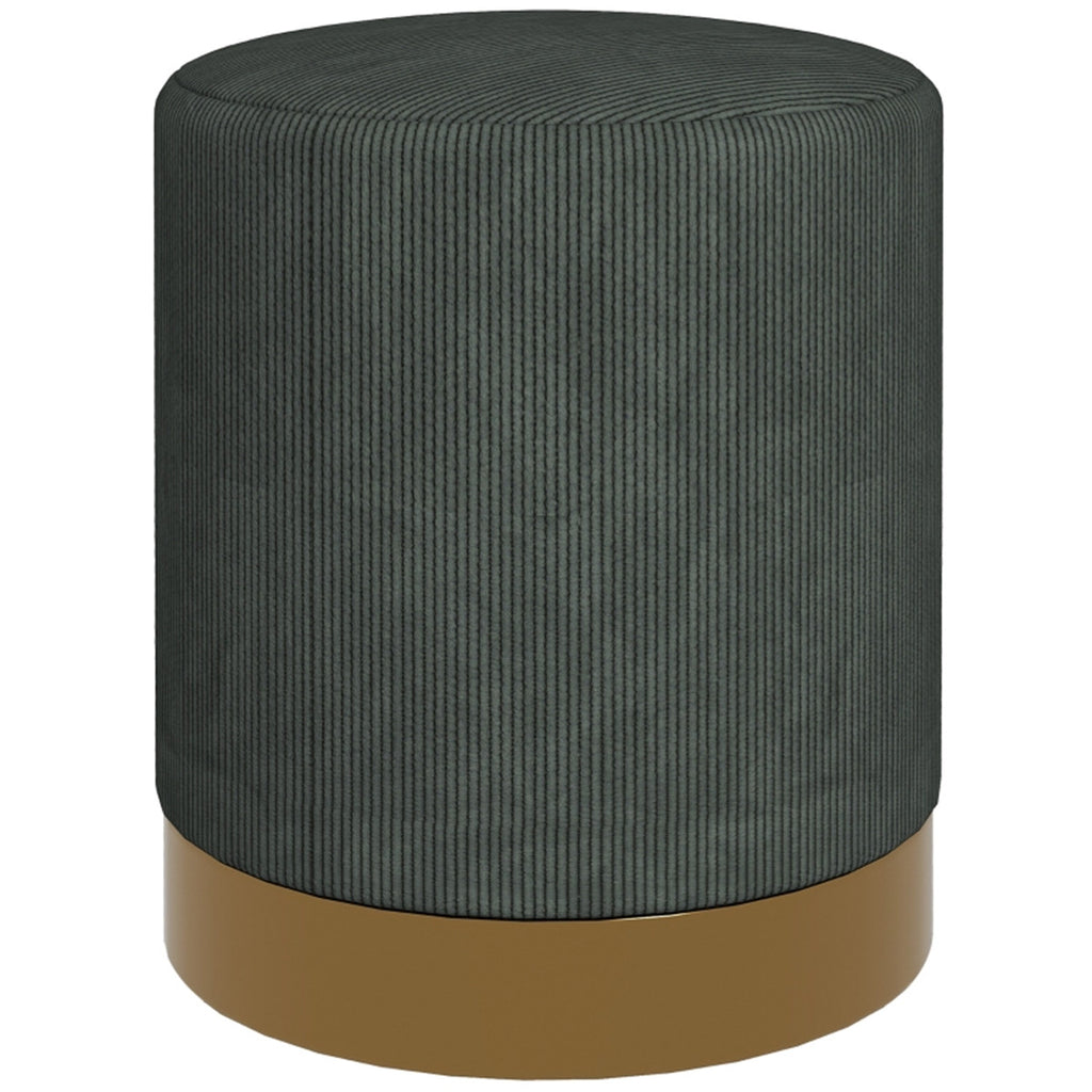 Round Ottoman, Upholstered Foot Stool