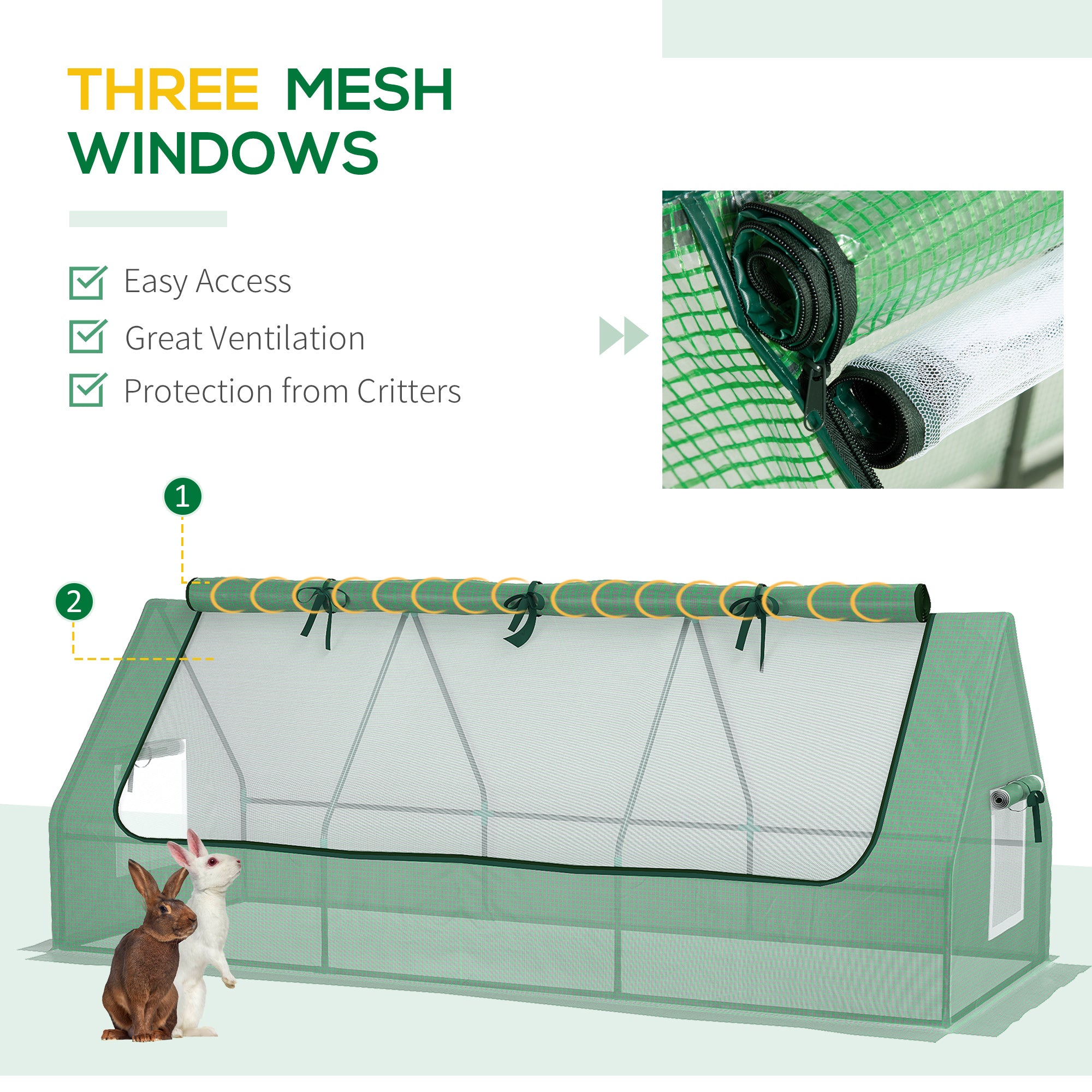 Mini Walk-in Greenhouse ( Amazon Shipping)（Prohibited by WalMart）