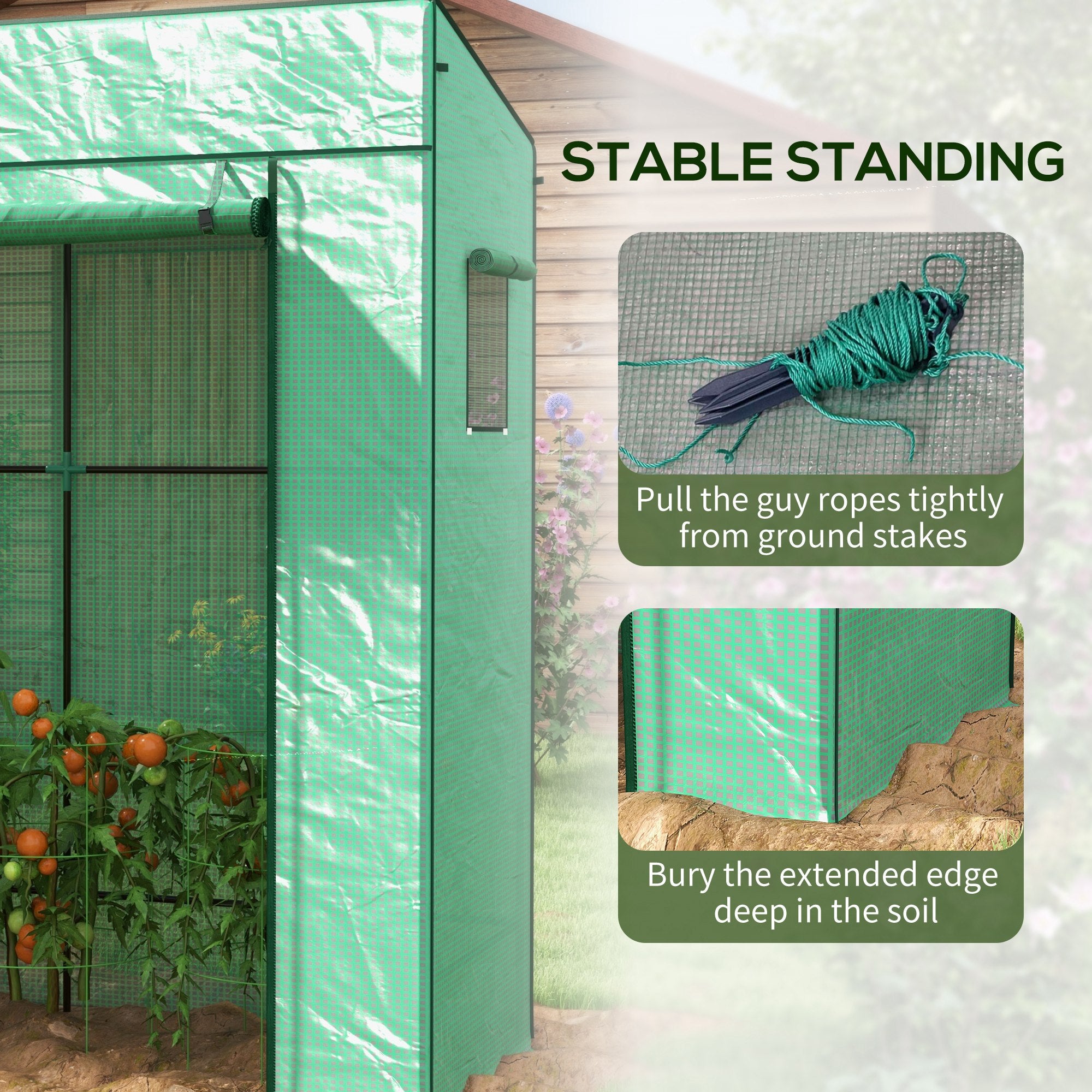 Mini Walk-in Greenhouse ( Amazon Shipping)（Prohibited by WalMart）