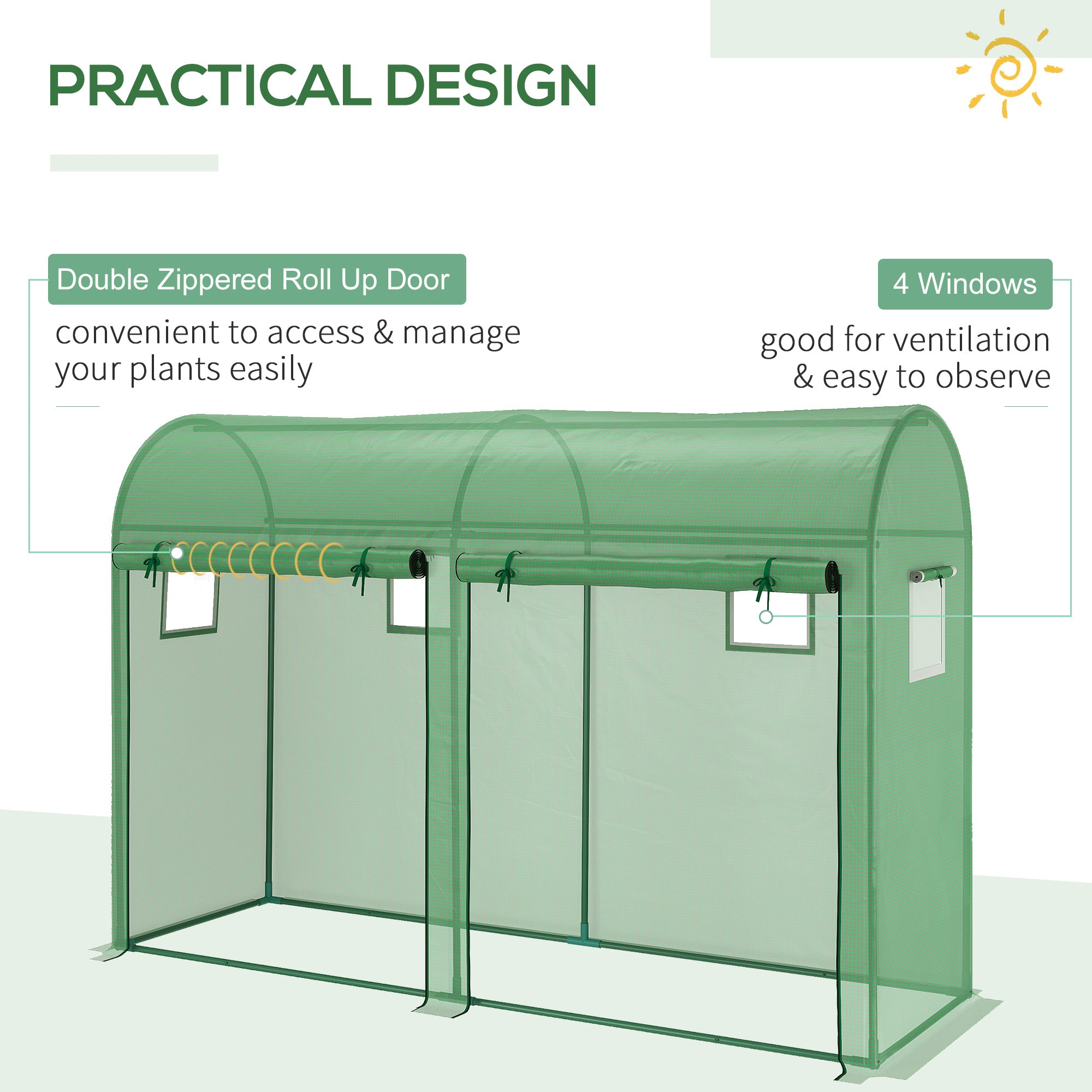 Mini Walk-in Greenhouse ( Amazon Shipping)（Prohibited by WalMart）