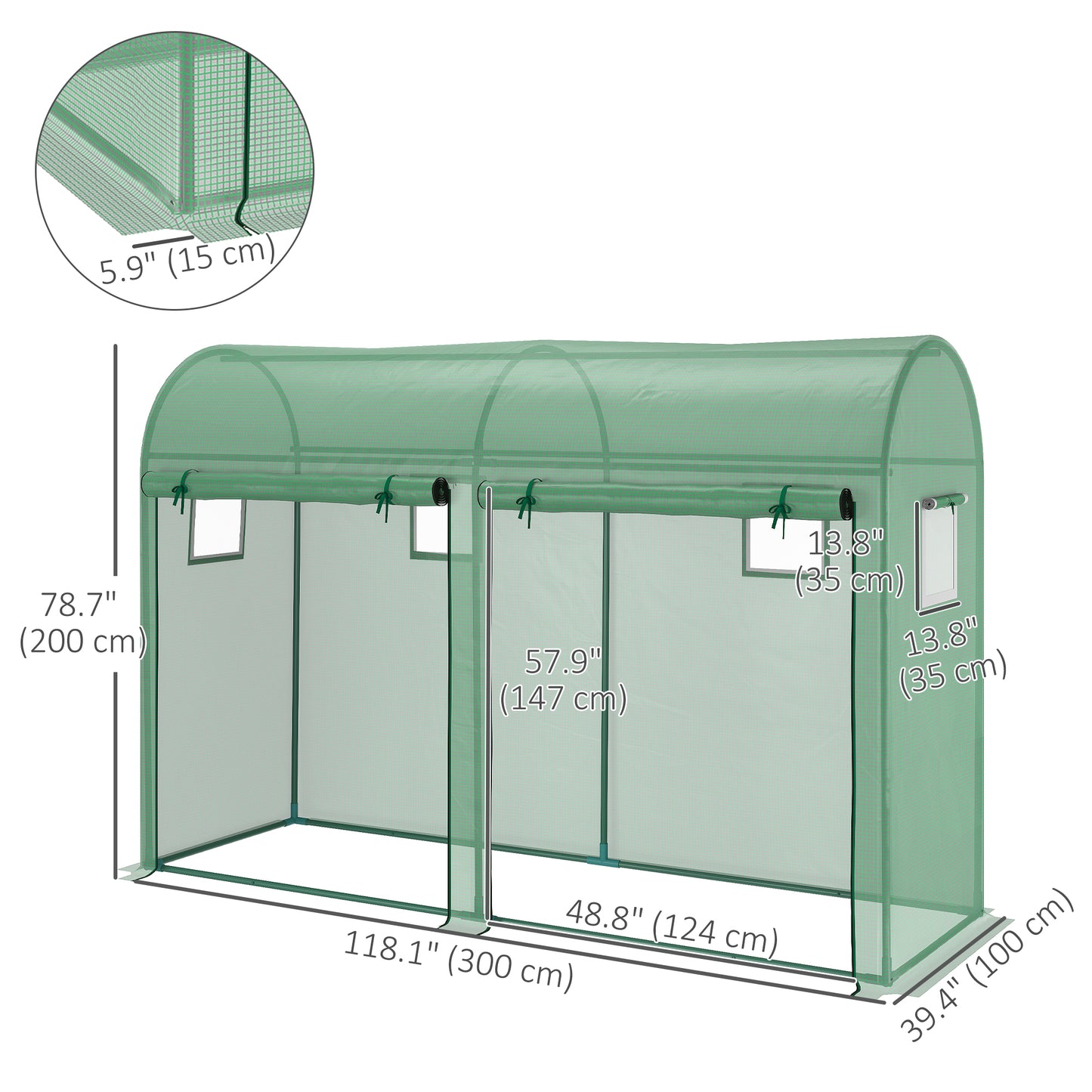 Mini Walk-in Greenhouse ( Amazon Shipping)（Prohibited by WalMart）