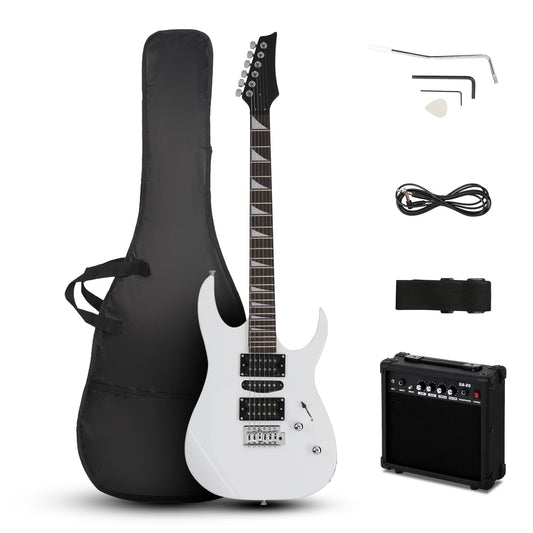 170 Model With 20W Electric Guitar Pickup Hsh Pickup Guitar  Stereo Bag Harness Picks Rocker Connector  Wrench Tool White