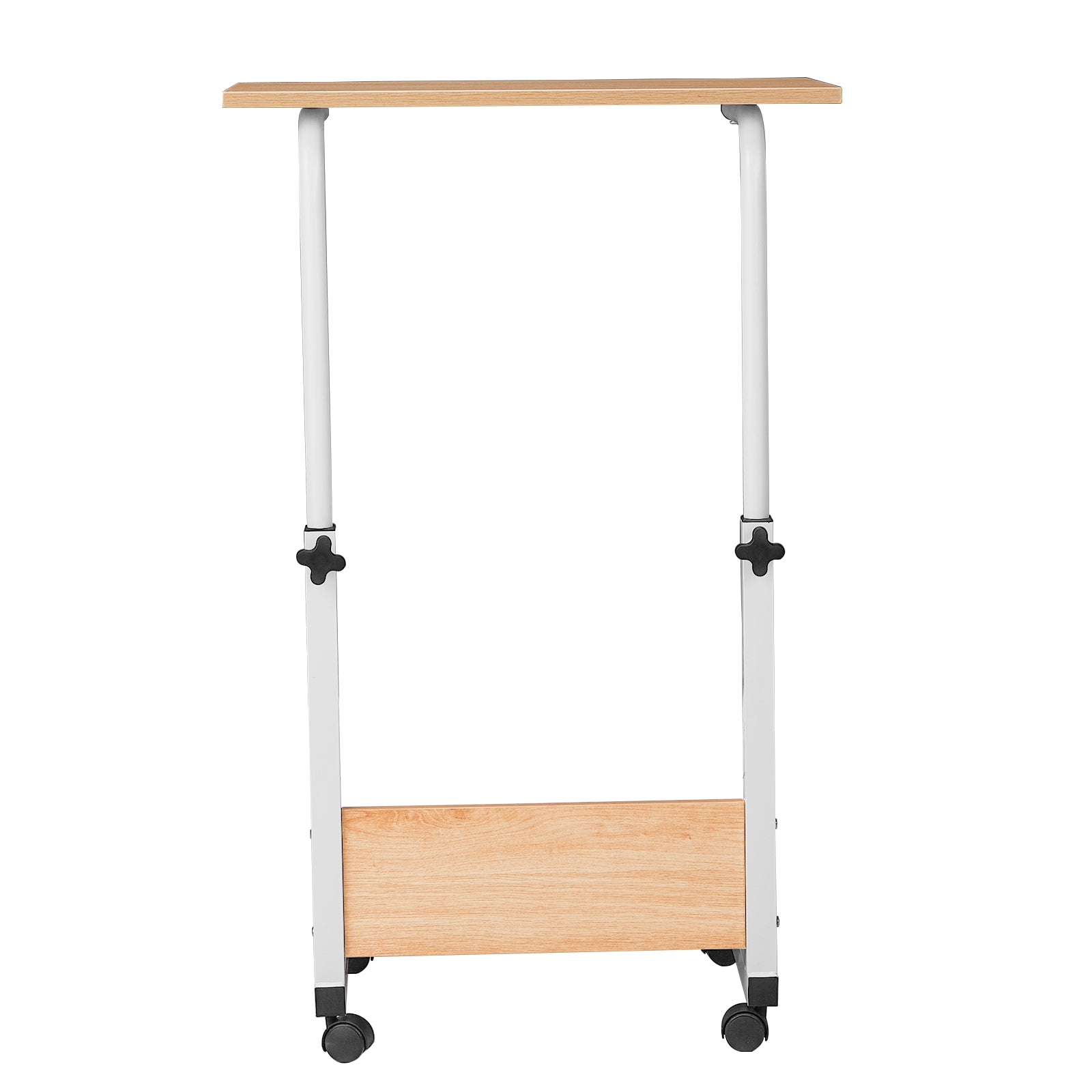 Adjustable Oak-Finish P2 Particle Board Computer Desk (60cm) - Versatile & Space-Saving