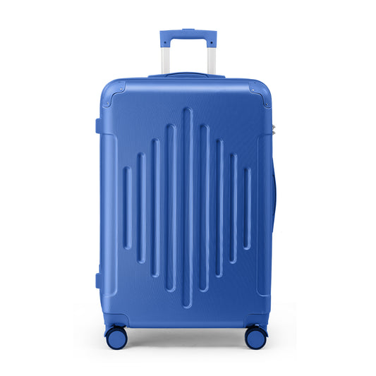 Premium ABS Luggage Suitcase with Non-TSA Lock – 24in Deep Blue