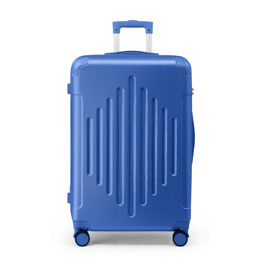 Premium ABS Luggage Suitcase with Non-TSA Lock – 24in Deep Blue