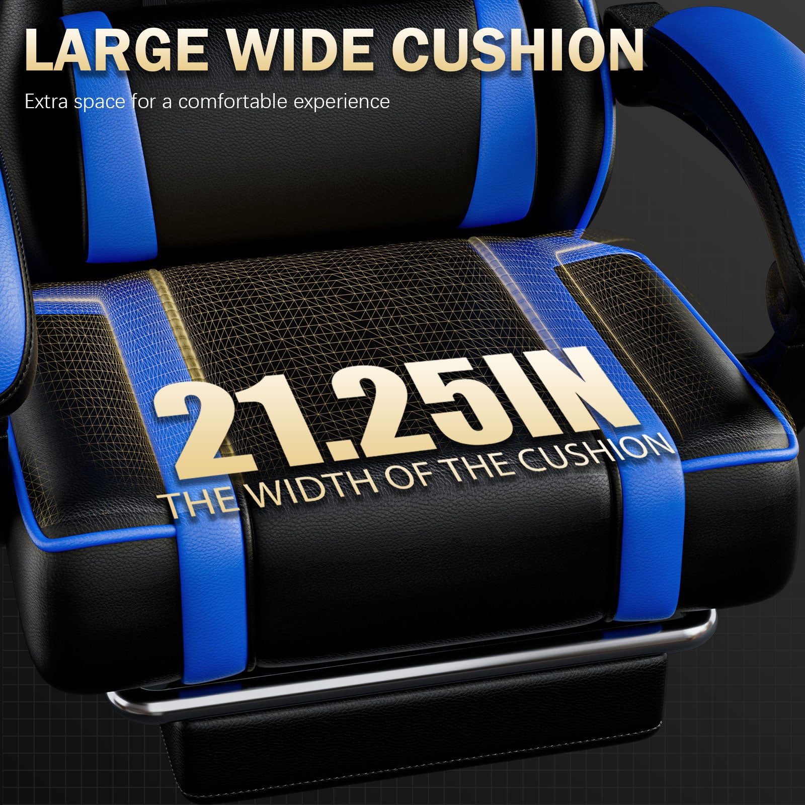 Gaming Chair, Computer Chair with Footrest and Lumbar Support, Ergonomic Video Game Chair with Headrest, Height Adjustable Gamer Chair Office Desk Chair