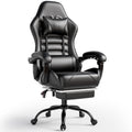 Video Game Chair for Adults, Computer Chair Gaming Chairs for Kids, Adjustable Lumbar Pillow Headrest Office Desk Chair Gamer Chair with Footrest