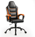 Ergonomic Gaming Chair, Height Adjustable Computer Chair, Pu Leather PC Chair with Castors, for Adults and Teenagers