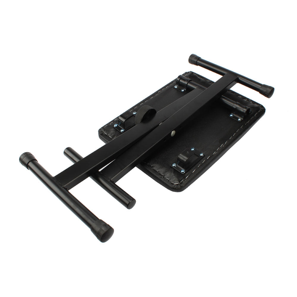 【Replace 53441860】 Adjustable Folding Piano Bench Stool Seat Black