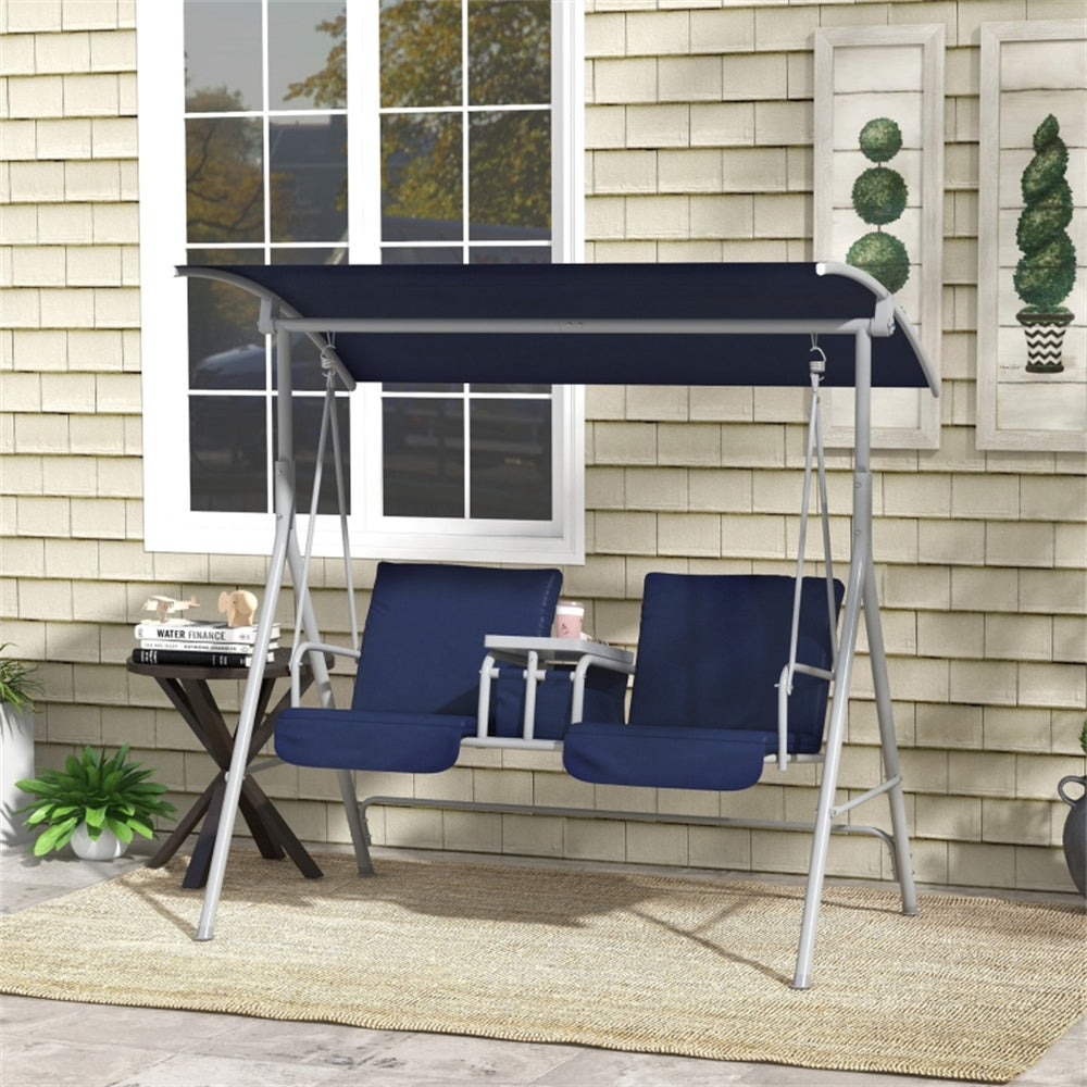 2 seats Outdoor Patio Swing Chair ( Amazon Shipping)（ Prohibited by WalMart ）
