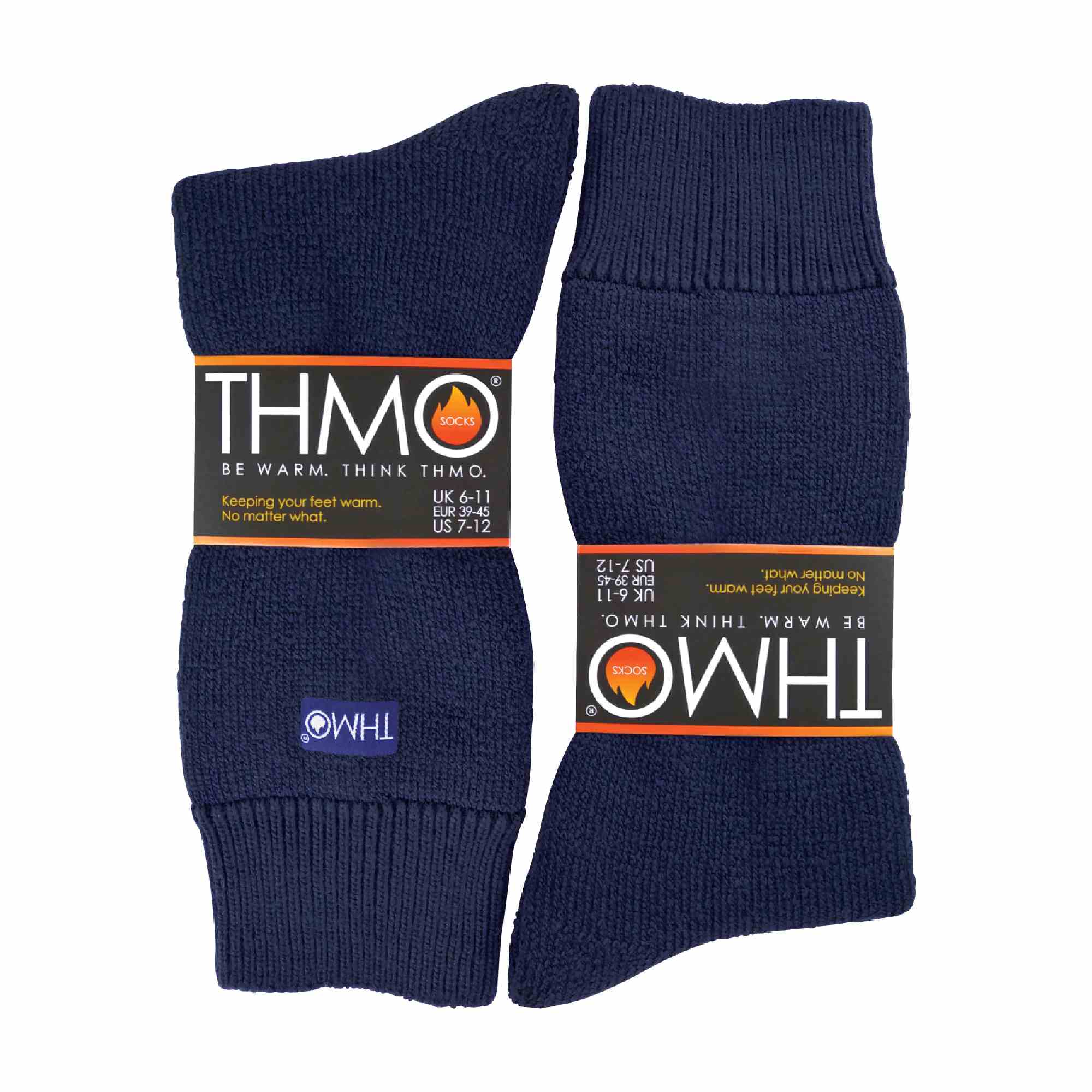Mens Thick Winter Thermal Socks with Seamless Toe (Multipack Options)