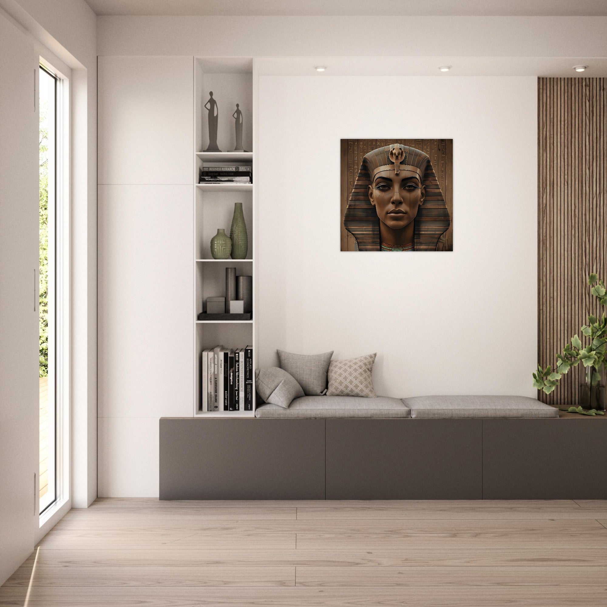 Ancient Egyptian Pharaoh Digital Artwork – Modern Wall Art Print